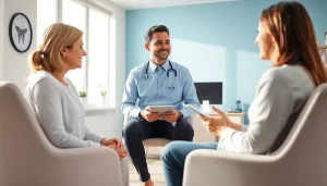 Explore oral weight loss treatments through a professional healthcare consultation in a clinic.