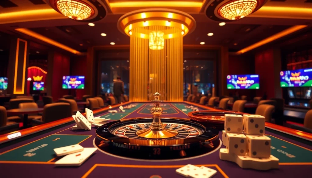 Exciting gaming action at vuabai9 featuring roulette and card games.