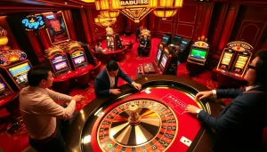 Experience cinematic thrills at Babu88's exciting casino table action.