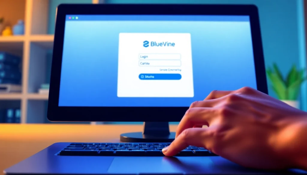 Access the BlueVine login page securely through this illustrated guide.