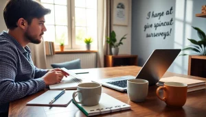 Earn money by sharing your views at https://enqueteplein.nl in a warm and inviting home office.