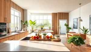 Enhancing a home renovation with a bright modern kitchen featuring open space.