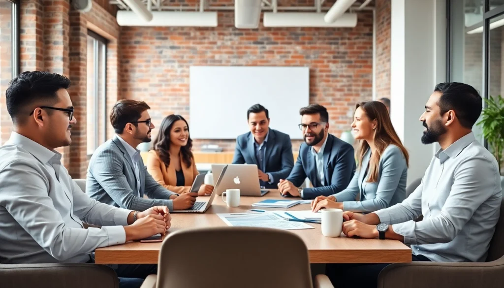 Engage with the dynamic essence of Business in a professional office meeting.