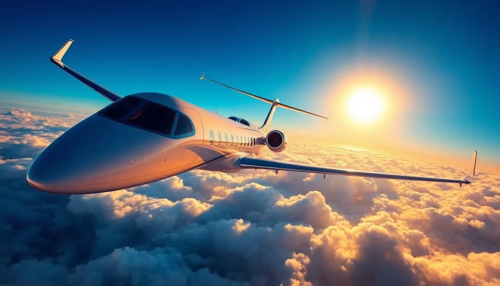 Experience luxurious travel with a private jet at https://flymarquis.com soaring amidst clouds.