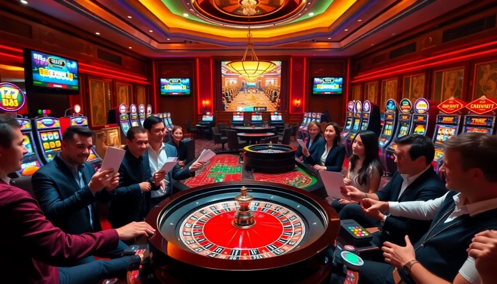 Experience thrilling gameplay at UU88's vibrant casino with dynamic roulette and slot machines.