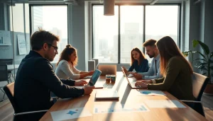 Engaging strategies for edmonton social media marketing in a collaborative office setting.