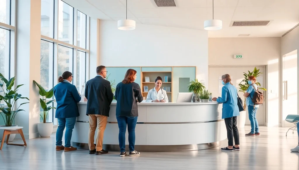 Engaging reception area at https://tweestedenziekenhuis.nl, showcasing warmth and professionalism in healthcare.
