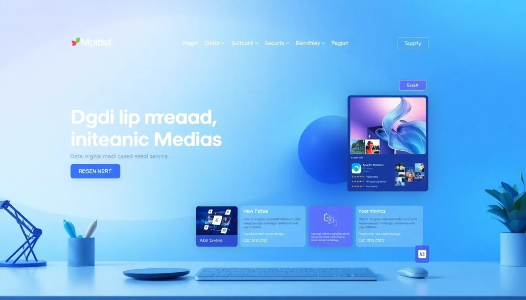Buzznetting.fr: Captivating interface showcasing digital services, ensuring effortless navigation.