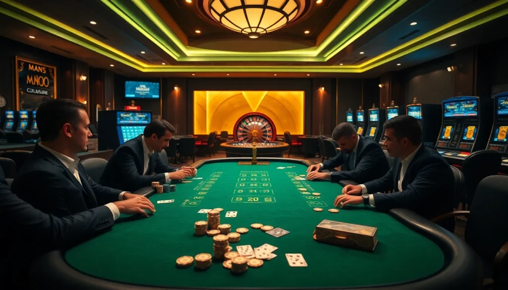 Experience high-stakes gambling at MMOO, with engaging poker gameplay and vibrant casino visuals.