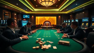 Experience high-stakes gambling at MMOO, with engaging poker gameplay and vibrant casino visuals.