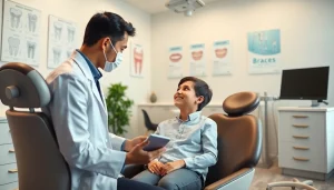 Orthodontic consultation in Malaysia focusing on braces options for a young patient.