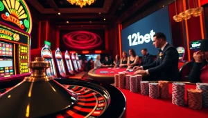 Experience the excitement of 12bet as players enjoy thrilling casino games and vibrant slot machines.