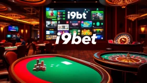 Experience thrilling action at i9bet with elegant casino games and vibrant poker chips.