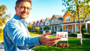 Showcase of real estate homes for sale in a beautiful suburban neighborhood.