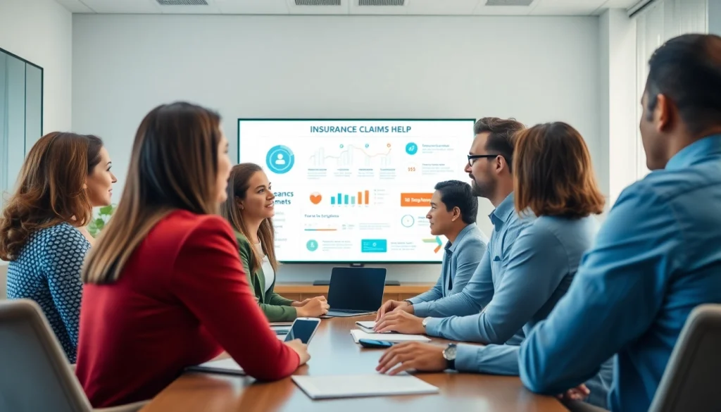 Actively participating in a consultation for Insurance Claims Help with engaging visuals and discussion.