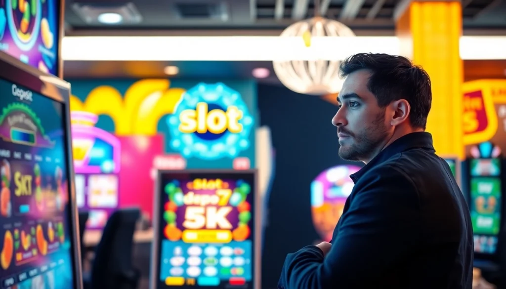 Menangkan jackpot dengan slot depo 5k pada mesin slot yang menarik dan modern.