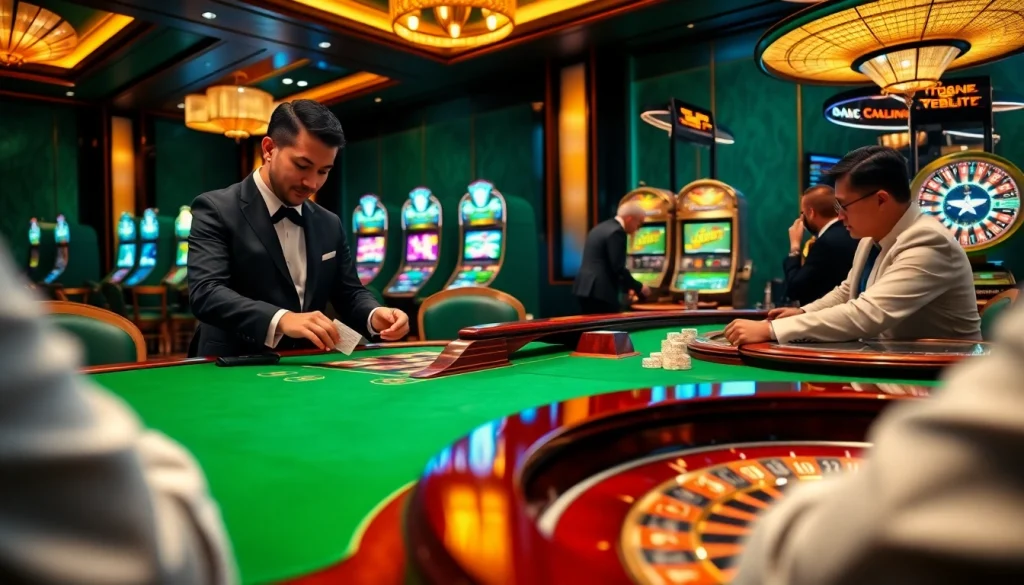Experience the thrill of Đăng Ký Loto188 at an elegant casino gaming table.