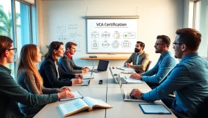 Engaged learners in a VCA certification course, focusing on vca kopen and safety knowledge.