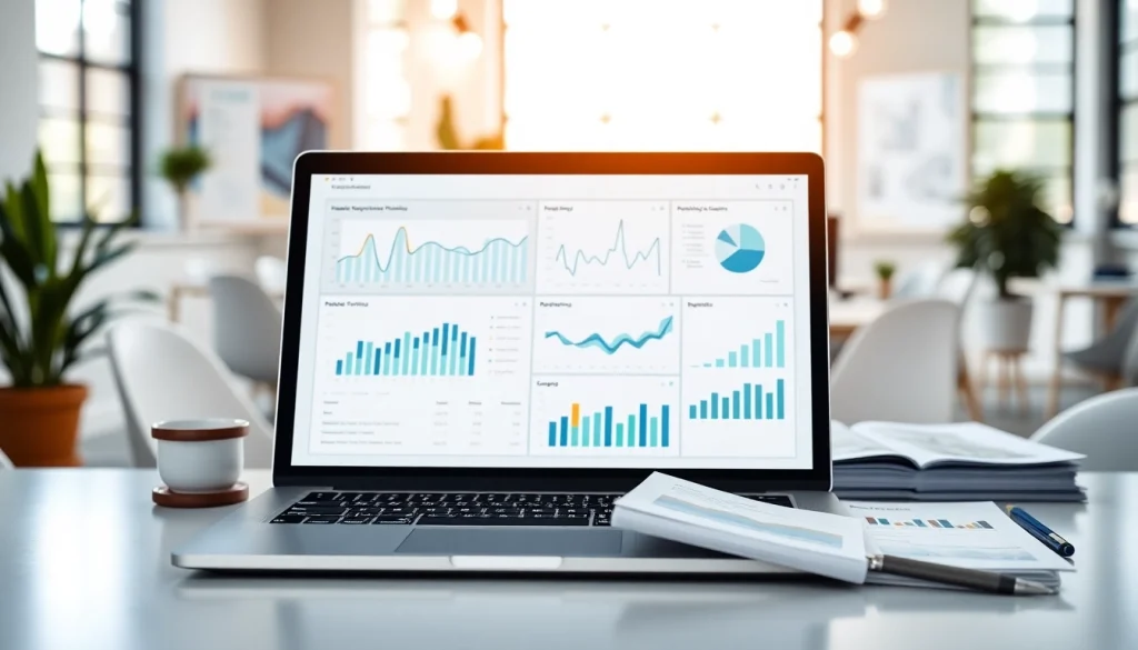 Engaging digital marketing workspace showcasing analytics, aligning with https://www.pnmmedia.com.