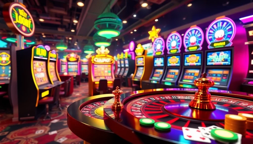 Ontdek de spannende wereld van spellen op https://casinodaily.nl met kleurrijke gokkasten en roulette.