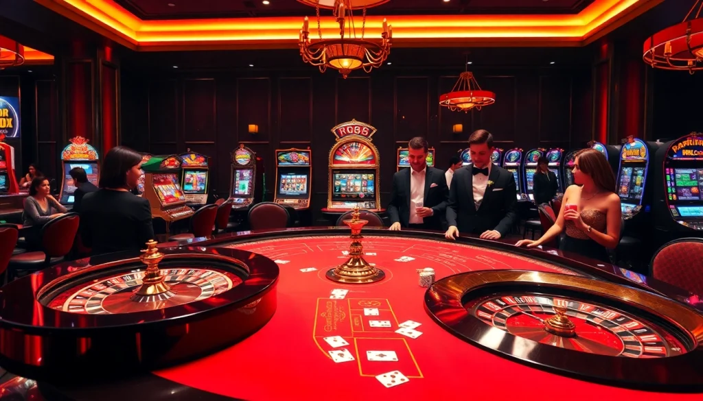 Experience the excitement of RR88 with vibrant casino gaming, cards, and roulette.