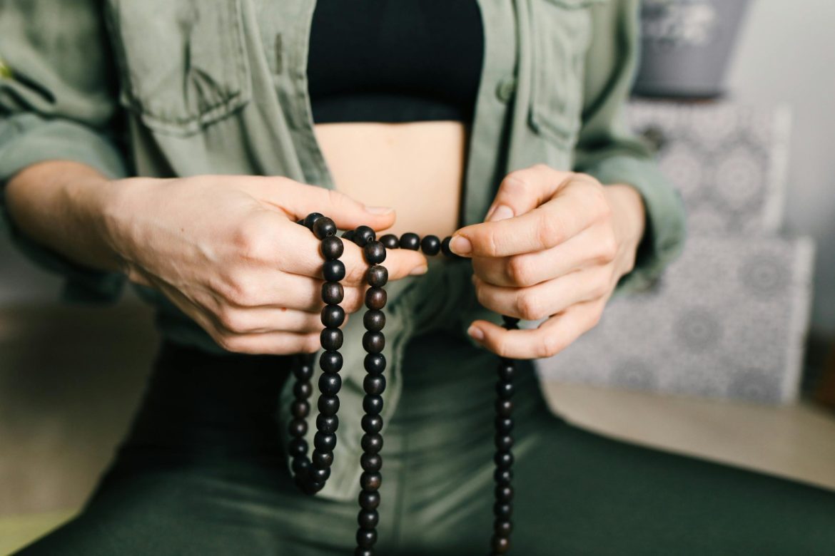 Prayer Bead Necklace Crafted for Calm, Focus, and Spiritual Connection