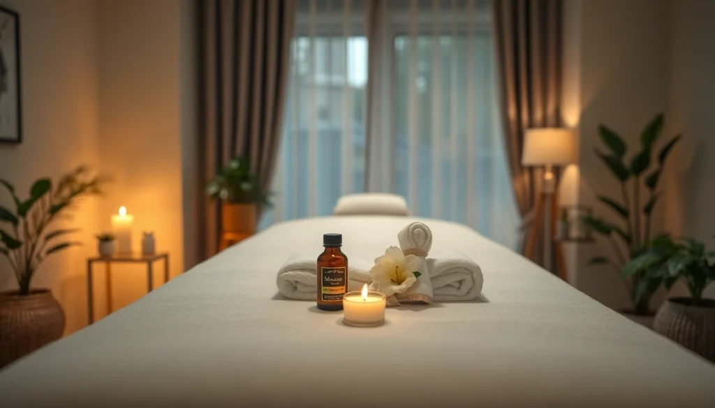 Experience 출장안마 in a luxurious home massage setting with calming ambiance and professional setup.