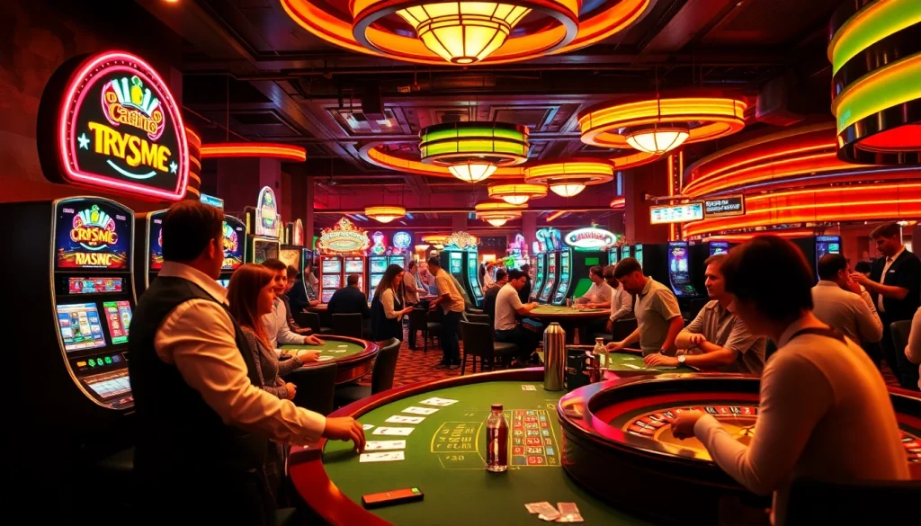 Pinco Casino depozitsiz bonus təqdim edən enerjili kazino mühiti.