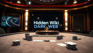 Immerse in the excitement of hidden wiki dark web gambling with a professional poker setup.