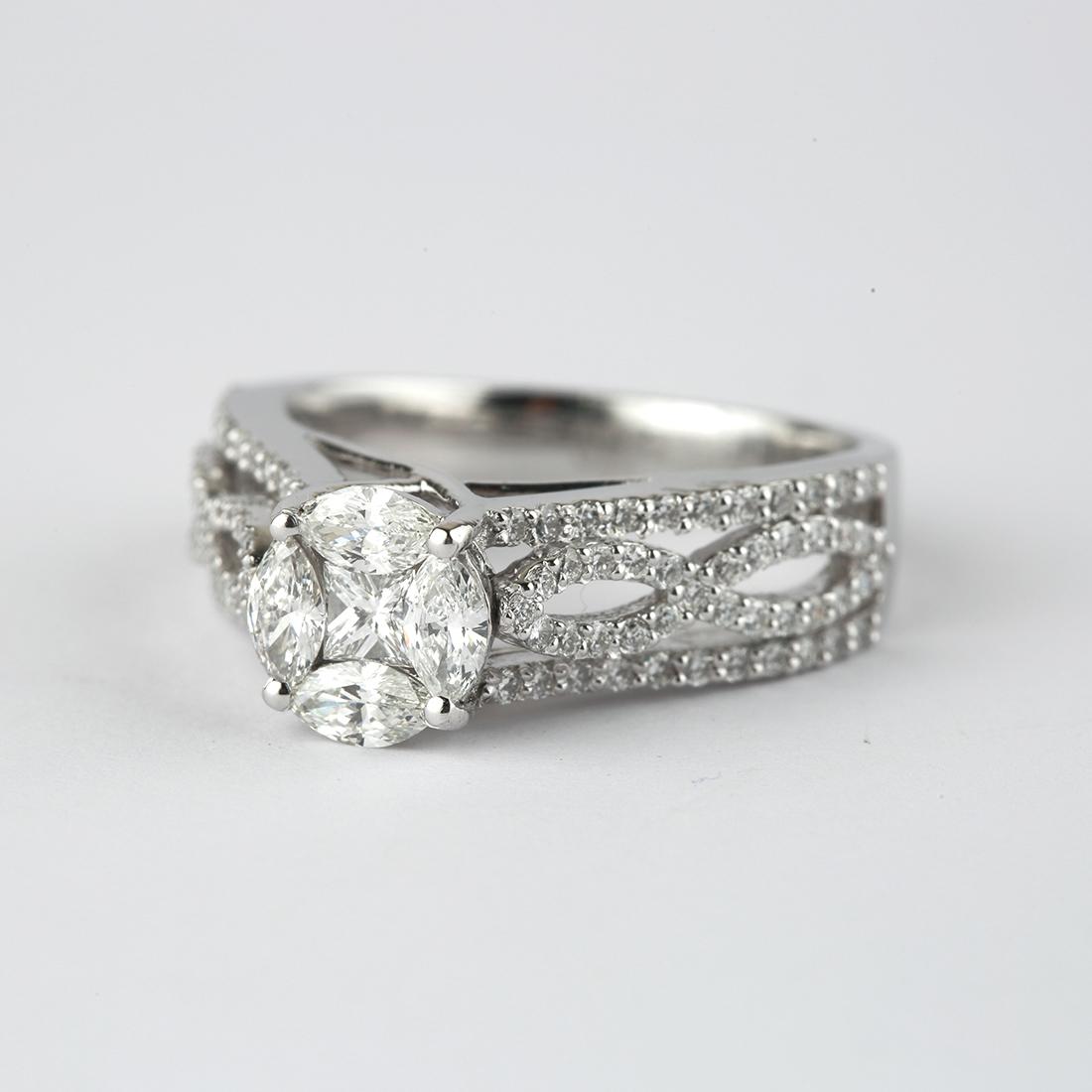 1卡鑽石婚戒｜Ting Diamond 優雅耐用設計