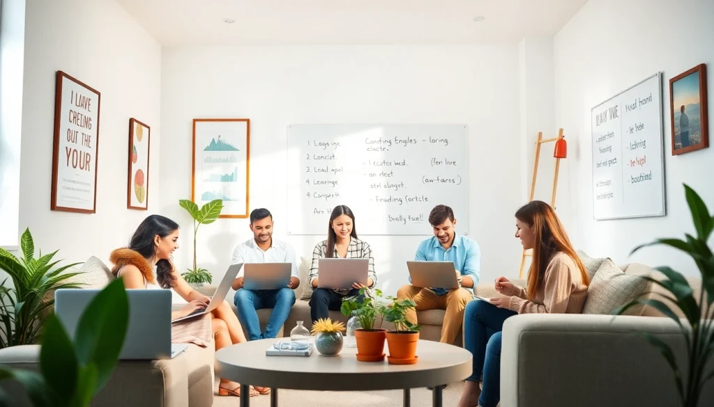 オンライン教室で多様な学生が仮想学習に参加しているDMM英会話 割引