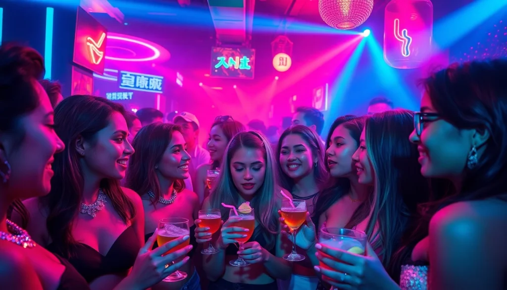 在上海时尚夜店中，充满活力的夜生活场景，展现吃瓜爆料的精髓。