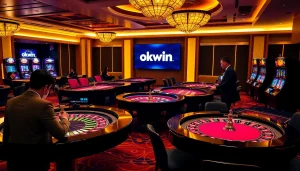 Experience the excitement of betting at okwin casino with vibrant tables and thrilling games.