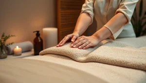 전문 치료사가 한적한 스파 환경에서 실시하는 출장마사지 세션