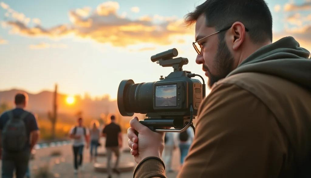 Capture by a Phoenix videographer showcasing the vibrant city life and outdoor events.