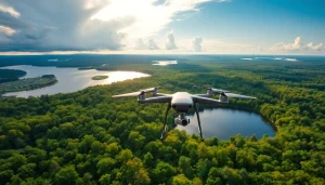 Drohnenvideos Brandenburg zeigen atemberaubende Luftaufnahmen der Natur Brandenburgs.