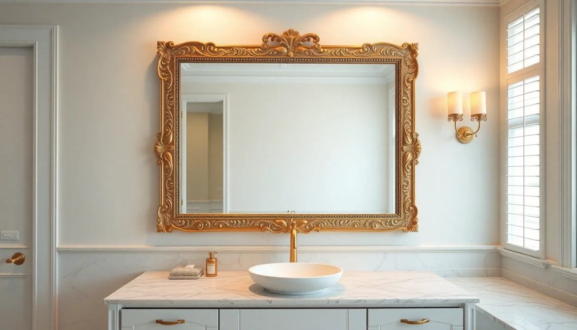 Enhancing Your Space with an Elegant Bathroom Mirror: Style and Functionality