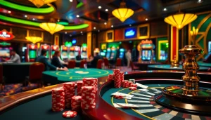 Experience thrilling poker action at Haywin casino with vibrant gaming tables and engaging players.