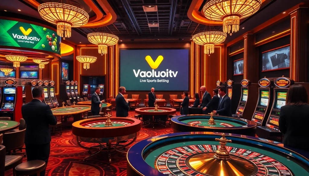 Experience the thrill of gambling with Vaoluoi tv in a luxurious casino ambiance.