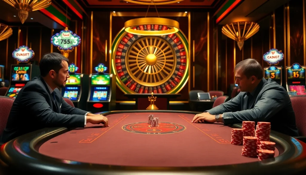 Experience RR88 thrilling poker action at a luxurious casino table!