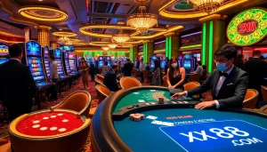 Experience thrilling gameplay at XX88 COM with vibrant casino visuals and engaged players.
