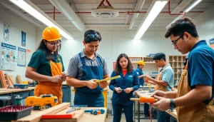 Engaged students learning skills at trade schools oahu, showcasing diverse vocational training.