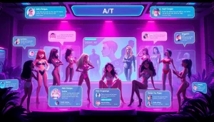 Engaging NSFW AI chat interface showcasing diverse character AIs and conversations.