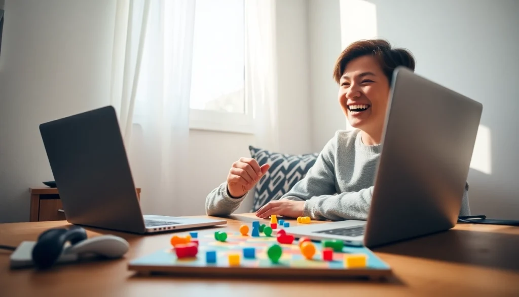 Enjoy fun solo activities with games to play by yourself on a cozy desk.