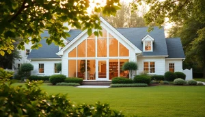 Transformative Cape Style Home In-Law Addition with charming architecture and inviting garden.