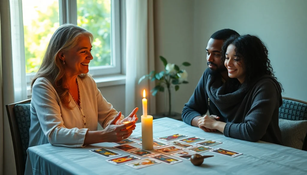 信頼とプロフェッショナリズムを示す魅力的なタロットリーディングシーンを通じて、電話占い当たるの本質を発見してください。