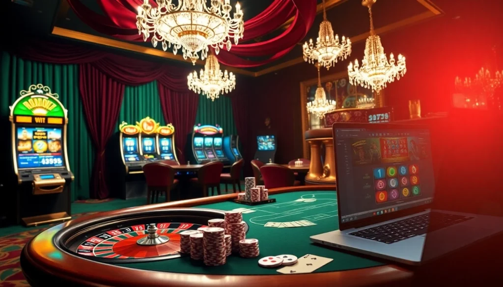 Vivez l'excitation au meilleur casino en ligne avec des machines à sous vibrantes et des tables de poker captivantes.