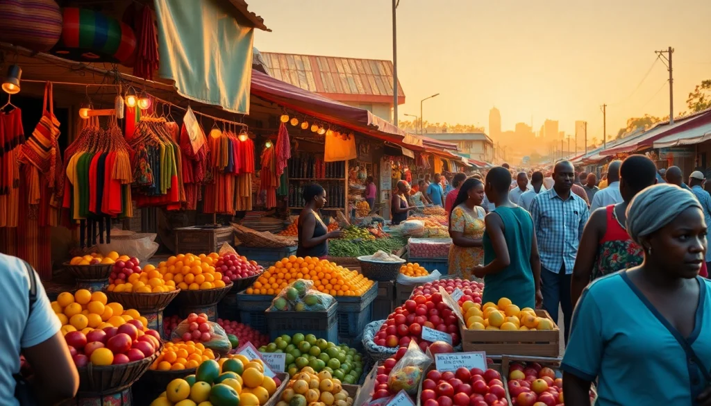 Engaging representation of Kenya News Today highlighting Nairobi market activities.