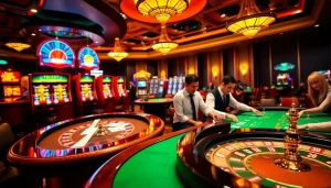 Ressentez l'excitation du meilleur casino en ligne avec des tables passionnantes, des lumières vibrantes et des joueurs engagés.