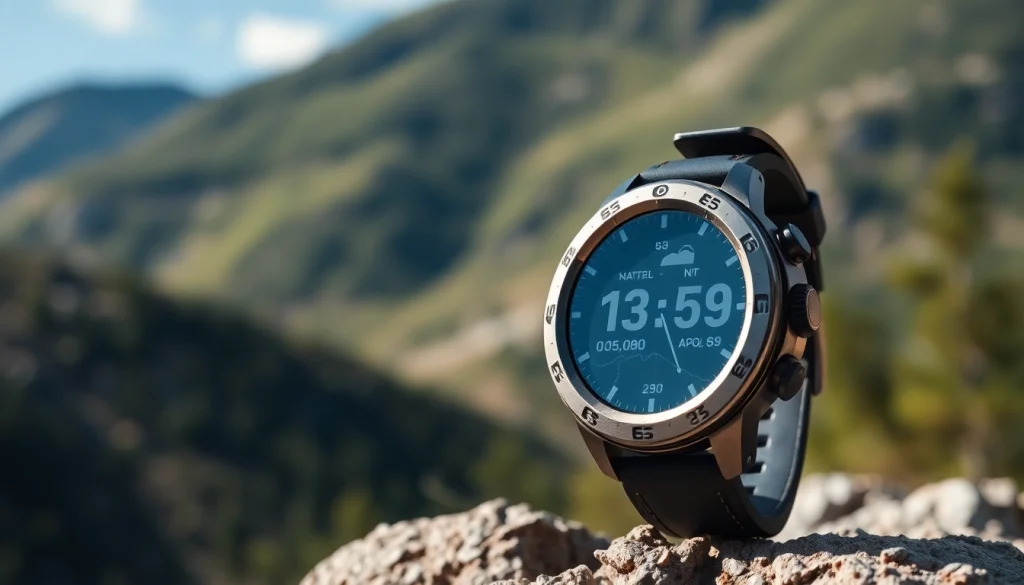 Discover features of the Explorer GPS Smart Watch in an outdoor setting.
